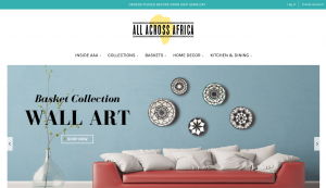 homepage design of all across africa
